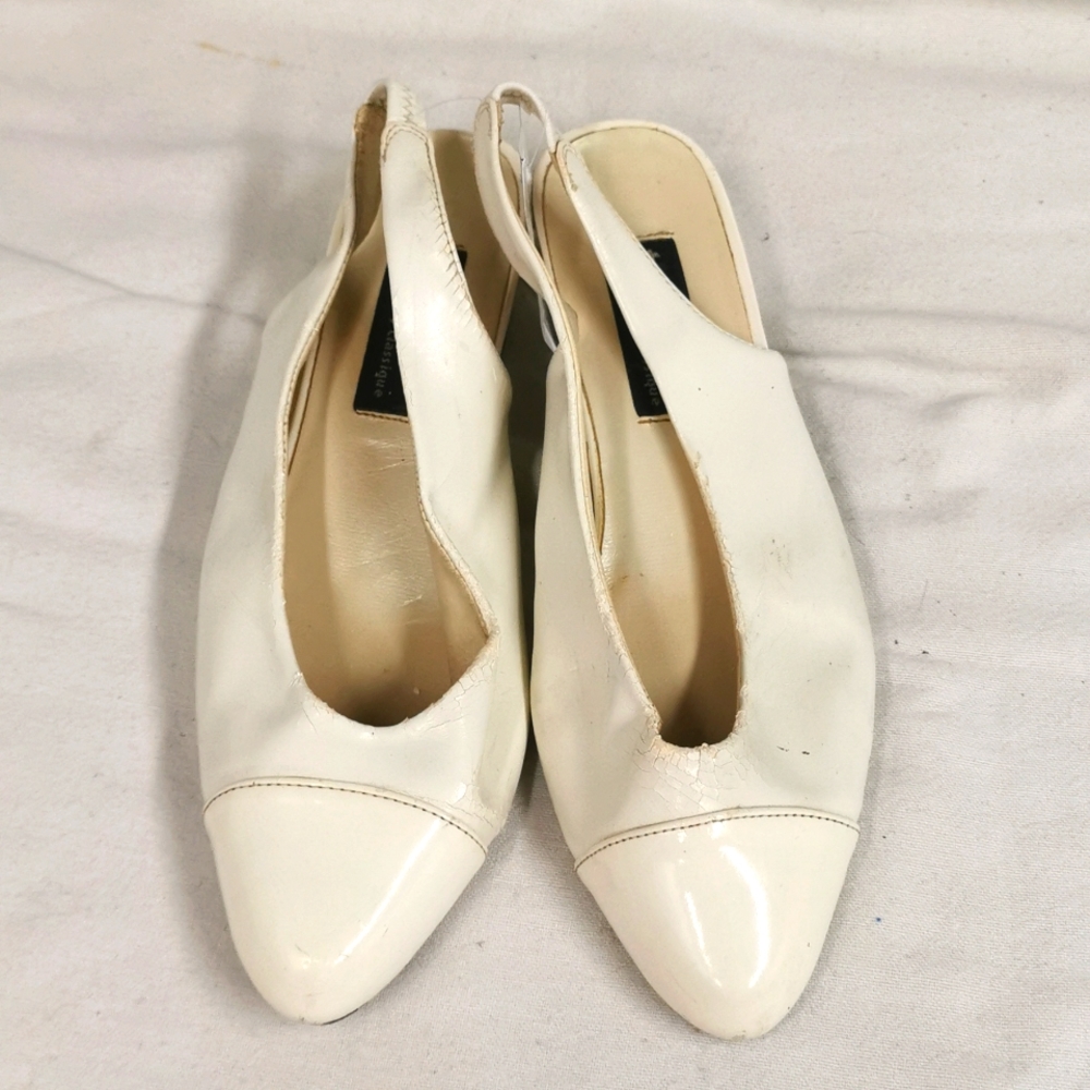 White high heels